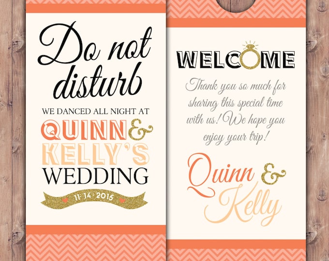 Personalized Door Hanger / Wedding Door Hanger / Bachelorette Party Door Hanger / Party Door Hanger/ destination wedding