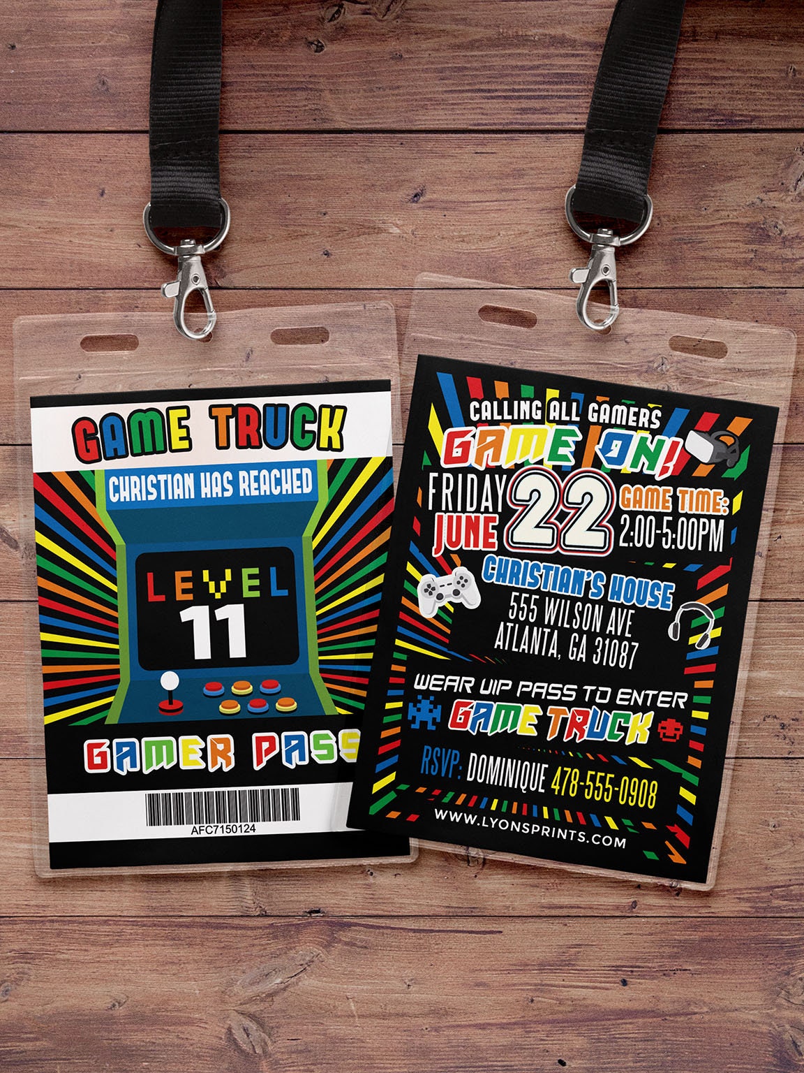 Video Game Invitation | Game Truck Party Invitations ...