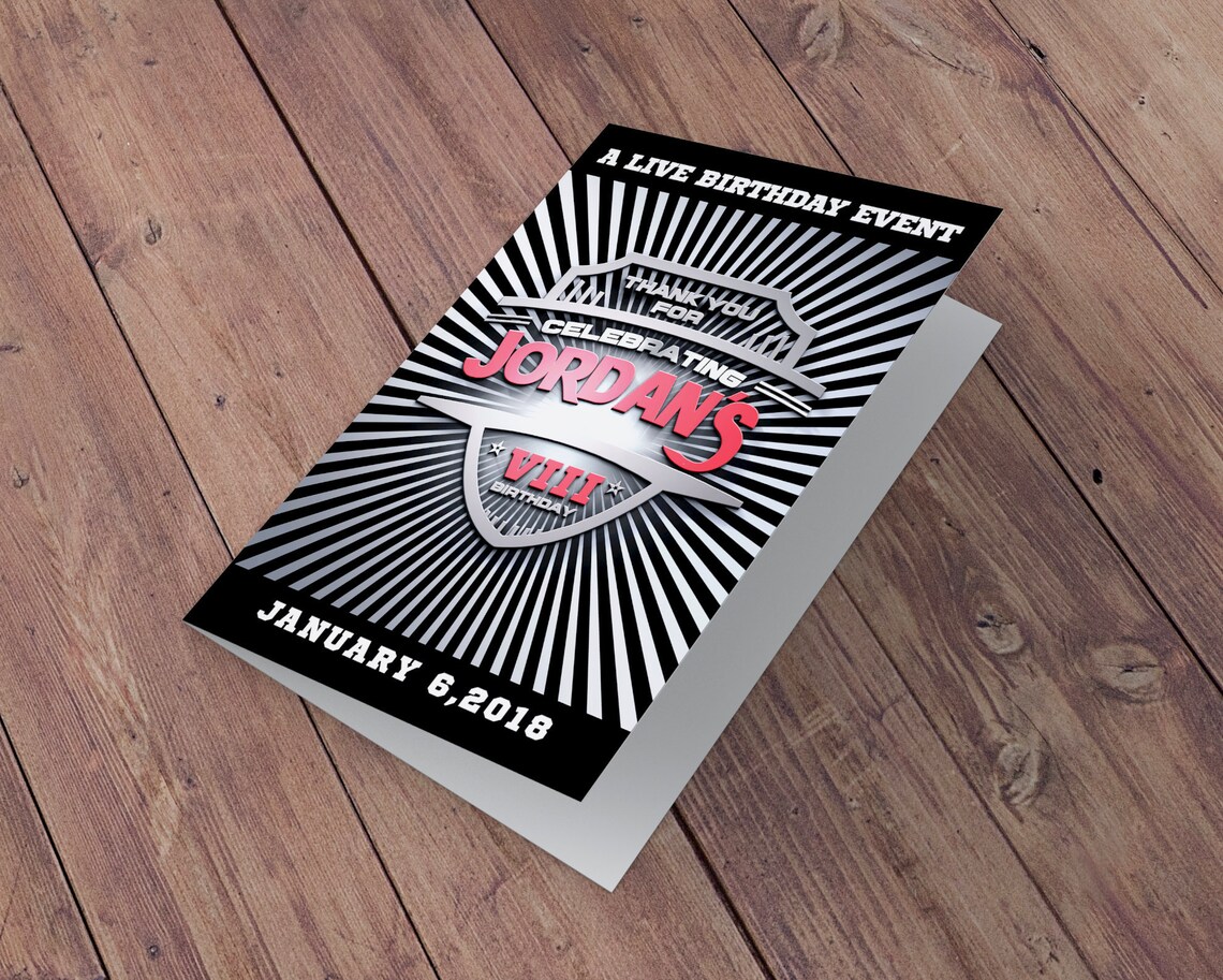 Thank You Card Greeting Card Wrestling Thank You Wrestle Etsy