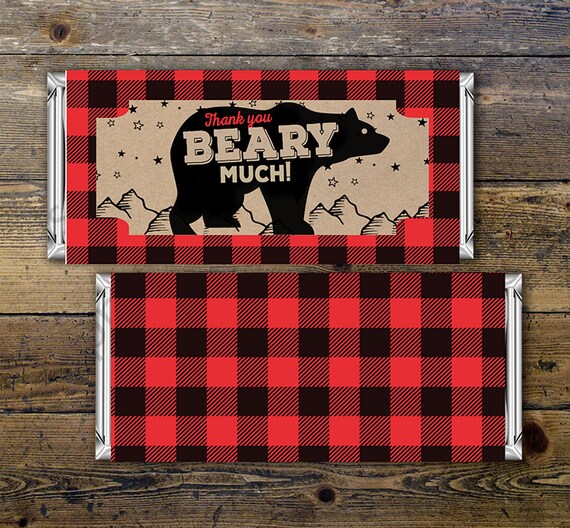 lumberjack baby shower party favors