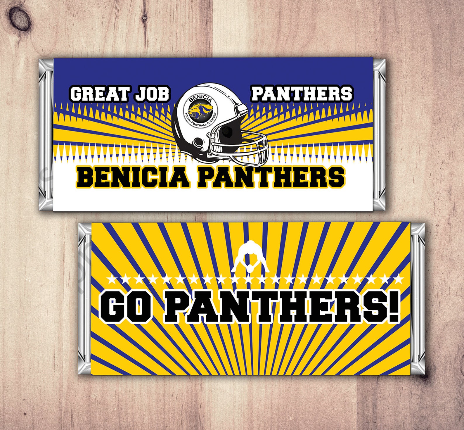 Personalized Football Candy Bar Wrapper Printable Candy Bar - Etsy
