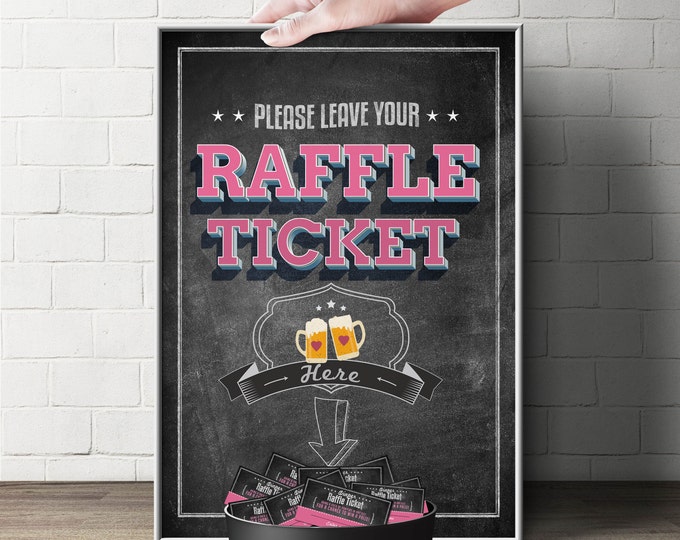 Diaper Raffle Sign "BABY IS BREWING" (Printable File Only) Bring Diapers for Mom Raffle, baby shower, baby shower games, baby shower sign