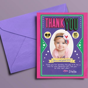 Thank You Card - Greeting Card - All occasion card - rockstar thank you card - baby shower Thank you - Birthday Party Thank You Card