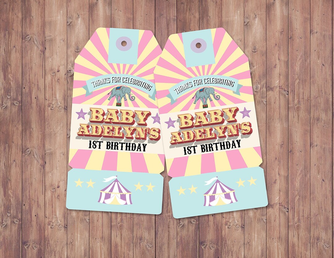 Carnival Thank You Tags for Carnival Birthday or Shower. DIY Circus ...