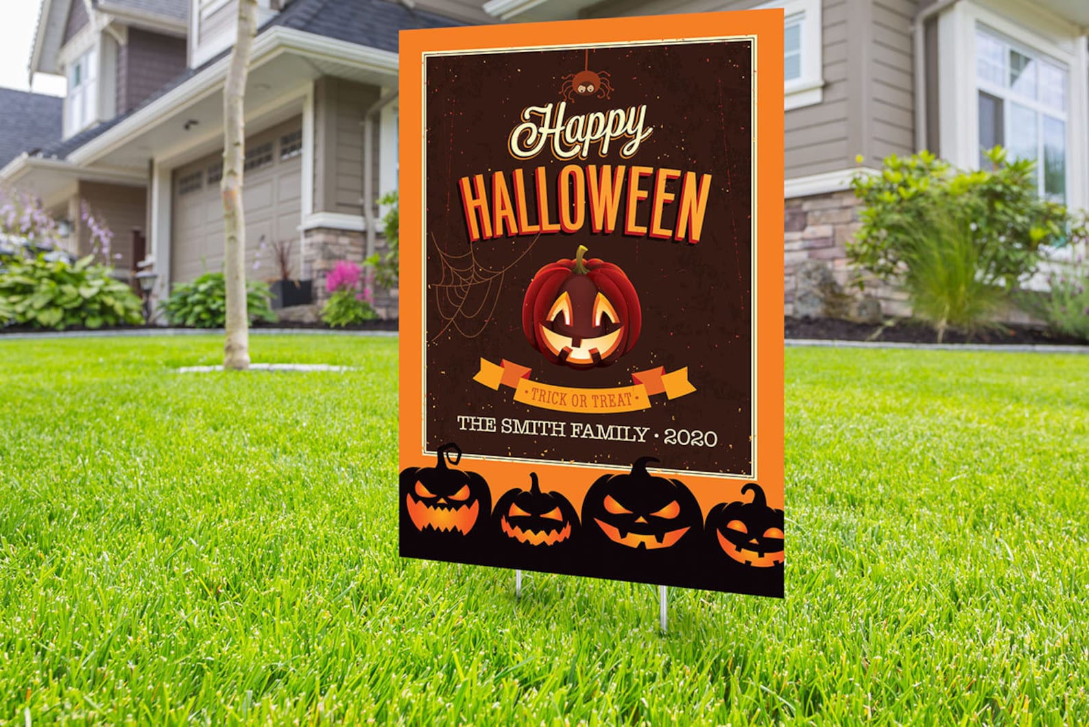 Halloween Yard Sign Design Digital File Only Happy Halloween - Etsy