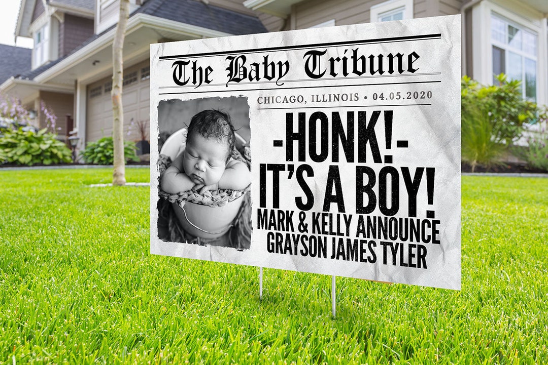 New Baby Yard Sign Design, Yard Stork Sign, Digital File Only, Baby