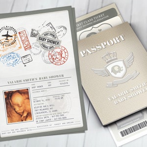 PASSPORT und TICKET Baby-Dusche-Einladung, Coed-Baby-Dusche-Einladung - kostbare Fracht-Baby-Dusche-Paare Baby-Dusche, nur digitale Dateien