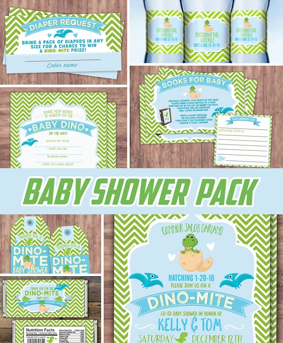 dinosaur baby shower party favors