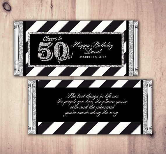 ANY AGE, Birthday, Candy Bar Wrappers - Gold, Silver Cheers, 30th, 40th, 50th, 60th, 70th, 80th Any Age, aged to perfection, printable Il_570xn