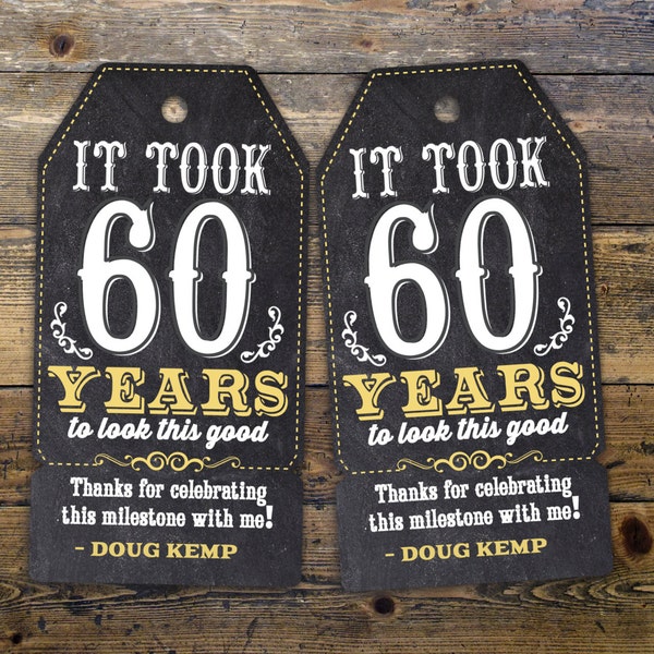 Roast and Toast, favor tag, retro birthday, retro party, saloon, cheers and beers, party favor, birthday tag, 75th, 40th, 50th, 60th