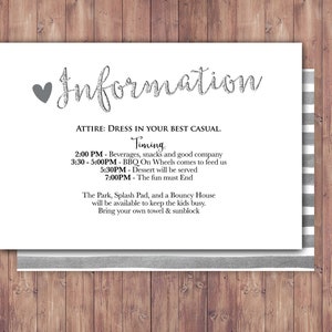Heureusement pour toujours Carte d'information, carte d'enregistrement, douche de mariage BOHO, douche de couples, flèches, Tribal, mariage, douche nuptiale