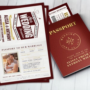 Hochzeit Pass Einladung, Paare Dusche, Hochzeit Dusche, Reise, Reise Party, Hochzeitseinladung, Save the Date, nur digitale Dateien