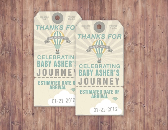 Luggage tag, Precious Cargo, favor tag, Baby Shower favor tag, vintage airplane tag, favor tag printable, time flies tag, airplane party Il_570xn