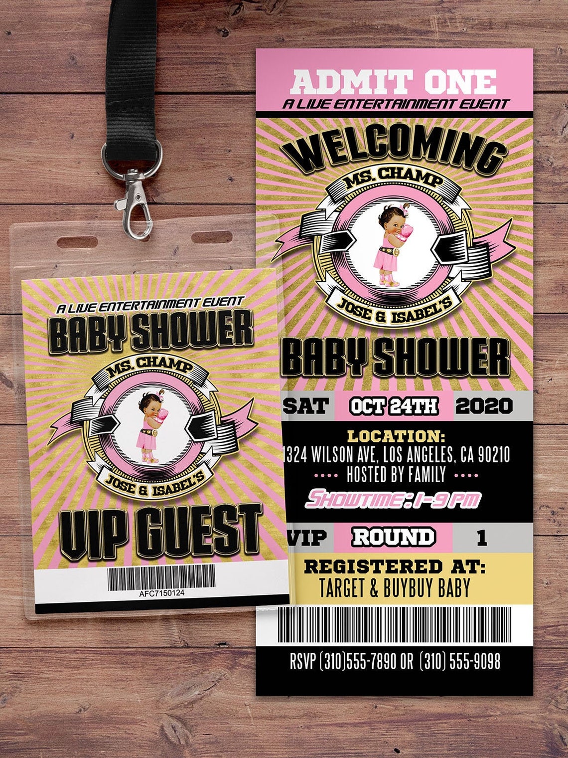 Gender Reveal Party Invitation Boxing Gender Reveal Boy or Etsy