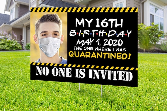 Happy birthday Yard Sign, Digital file only, Honk outdoor sign, Quarantine Birthday, Birthday Yard Sign, Happy Birthday Sign, Yard sign Il_570xn