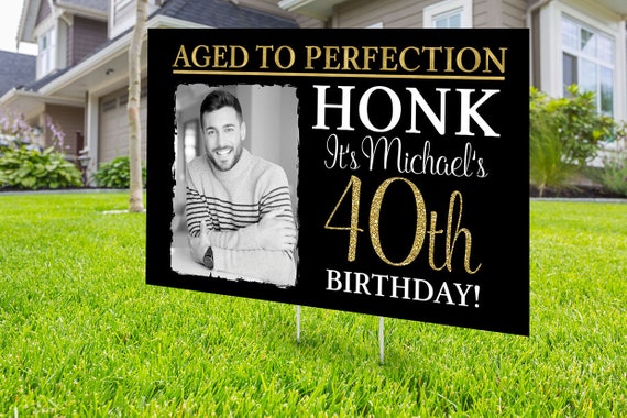 Happy birthday Yard Sign, Honk outdoor sign, Quarantine Birthday , Digital file only, Birthday Yard Sign, Happy Birthday Sign, Yard sign Il_570xn
