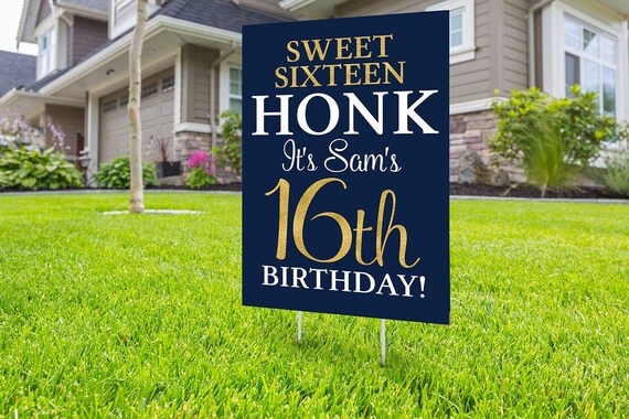Happy birthday yard sign design, Digital file only, Honk outdoor sign, Quarantine Birthday, Birthday Yard Sign, Happy Birthday Sign Il_570xn
