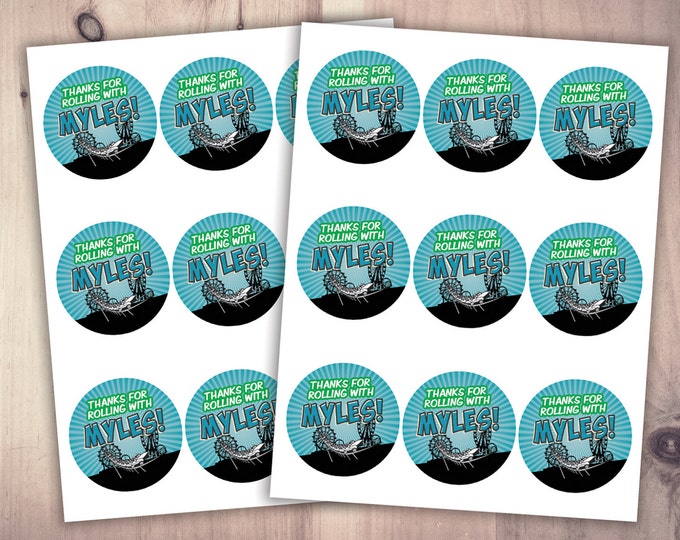 Amusement Park party, sticker labels, digital files only, party favor label, rollercoaster, cupcake toppers, party favor, decor