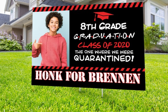 Class of 2021 Graduation, Digital file only, Photo Yard Sign design,High School Senior, Welcome Sign Congrats, Graduation lawn sign Il_570xn