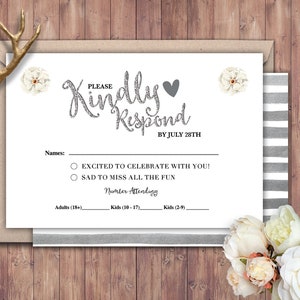 Heureusement pour toujours après carte RSVP, douche de mariage BOHO, douche de couples, flèches, Tribal, mariage, douche nuptiale