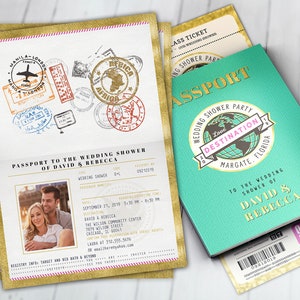 Hochzeitspass, Zielortpass, Hochzeit im Ziel, nautische Hochzeit, kundenspezifischer Reisepass, Reisethema, Hochzeitseinladung