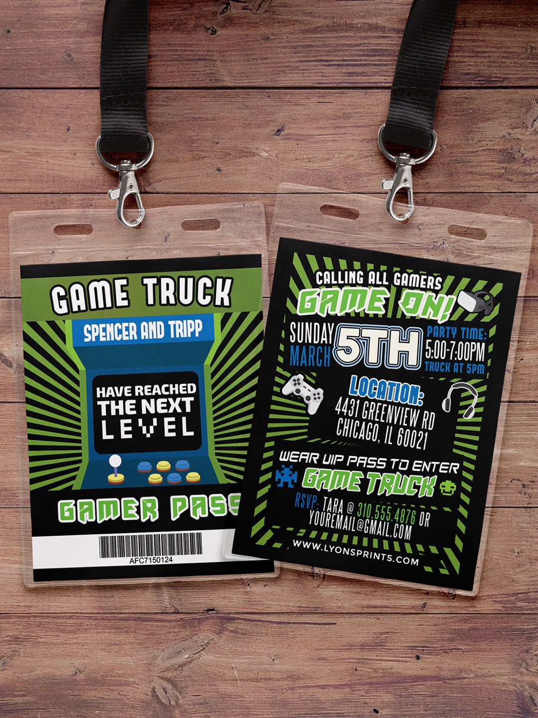 Video Game Invitation, Game Truck Party Invitations, Video Game Party Invitations, Birthday