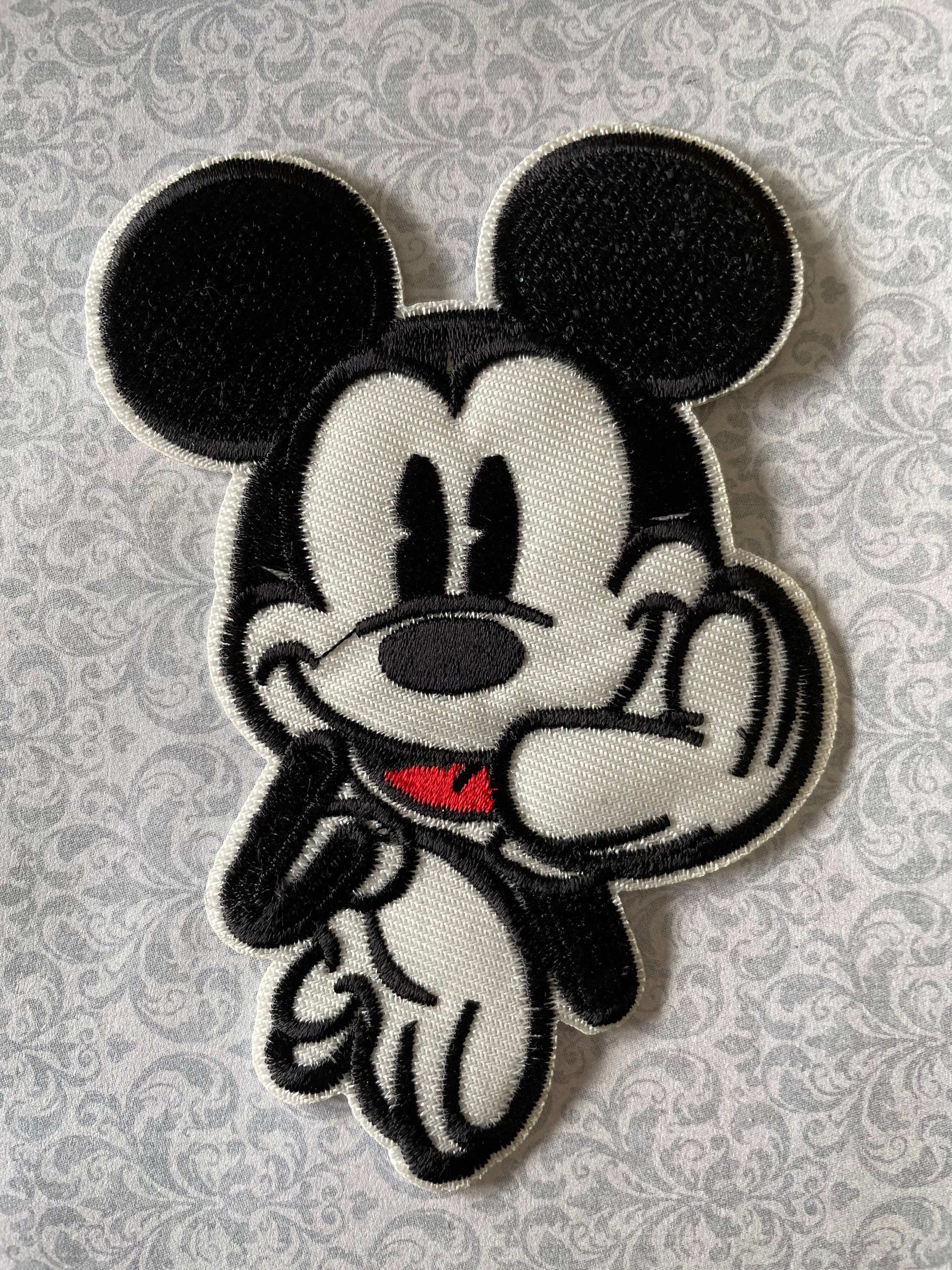 Vintage Style Mickey Iron on Patch School Girl Minnie Mouse Iron On Patch