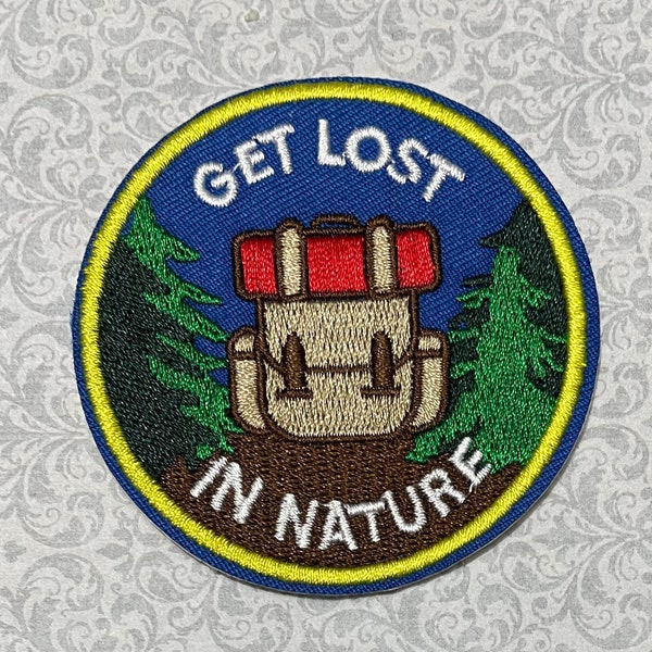 Get Lost Patch Velcro Patch Etsy