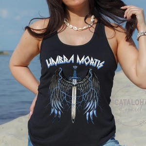 Racerback Tank, Umbra Mortis Hunt t-shirt, Bryce Danika Ruhn Danaan Rhysand, Sarah J Maas, SJM merch, Crescent City tshirt, Ruhn Danaan tee