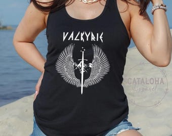 Racerback Tank, Valkyrie, The Valkyrie Ladies shirt, Valkyrie in training shirt, Nesta, A Court of Silver Flames, Acotar tank top