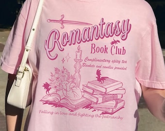 Romantasy Book Club Crewneck, Fantasy readers club, Bookish Comfort Colors tee, Funny Reader Book Addict tshirt, Spicy Books, Dark Romance