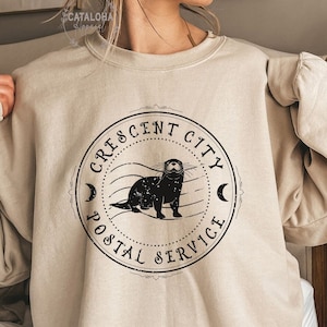 Crescent City Postal Service, House of Earth and Blood, Crescent city otter, Sarah J Maas, Crescent City shirt, SJM sweatshirt, Lunathion