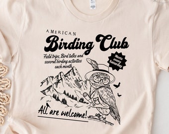 Bird Watching T Shirt, Birding club shirt, Bird Nerd shirt, Nature Lover Shirts, Funny Bird Watcher Shirt, Gift For Bird Lover, Twitcher