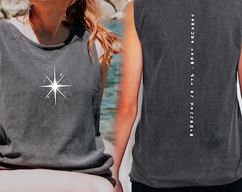 Comfort colors sjm tank top, Bryce tattoo, through love, all is possible, Bryce Quinlan shirt, Starborn, Crescent City merch, House of earth