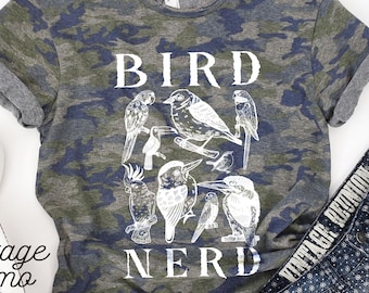 Bird Nerd shirt, Bird Watching T Shirt, Bird Lover Tee, Nature Lover Shirts, Funny Bird Watcher Shirt, Gift For Bird Lover, Unisex bird tee