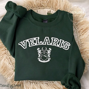 Velaris sweatshirt, The Night Court, SJM merch, A court of Thorns and ROSES, City of Starlight Sweater, SJM, Velaris College Sweater