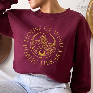 SJM, House of Wind Library, Velaris sweatshirt, House of wind, City of starlight sweatshirt, A Court of Thorns and Roses Court of Dreams