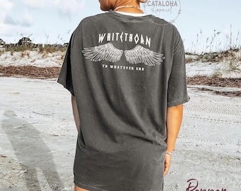 Comfort colors Rowan Whitethorn t-shirt, Throne of Glass Shirt, SJM merch, To Whatever End, Rowan t-shirt, Terrasen, Crescent City, TOG