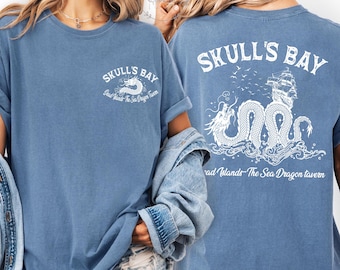 Skulls Bay T-shirt, Comfort colors Throne of Glass, Terrasen shirt, TOG merch, Fantasy bookish shirt, Aelin, To whatever end, Fireheart tee