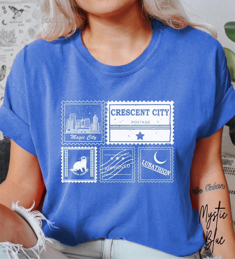 Crescent City Postal Service, House of Earth and Blood, Crescent city otter, Sarah J Maas, Crescent City shirt, Lunathion otter postal image 7