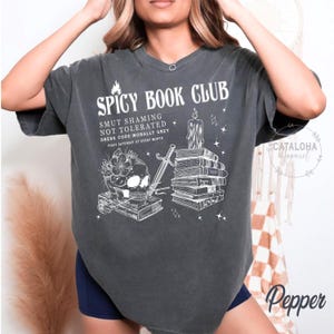 Spicy book clup shirt, Smut reader shirt, Morally Grey Book Club Shirt, Dark Romance Crewneck, Bookish Gift for Book Lover, Villain lover