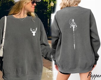 Comfort colors SJM sweatshirt, You do not yield sweatshirt, Two side Acotar shirt, throne Of Glass sweatshirt, Kingdom Of Ash, ACOTAR merch