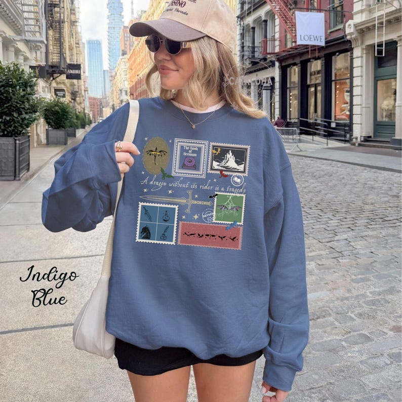 Sudadera de la Escuela de Guerra Basgiath, sudadera de la Cuarta Ala, Violet Sorrengail, Xaden Riorson, sudadera de Jinete de Dragón, regalo para amantes de los libros de fantasía imagen 4