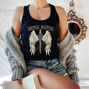 Racerback Tank, Umbra Mortis Hunt t-shirt, Bryce Danika Ruhn Danaan Rhysand, Sarah J Maas, SJM merch, Crescent City tshirt, Ruhn Danaan tee