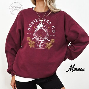 Suriel Tea Co sweater, Suriel tea, Acotar Bookish Sweatshirt, A Court Of Thorns And Roses Sweatshirt, Suriel Tea Sweatshirt, SJM Sweatshirt image 9