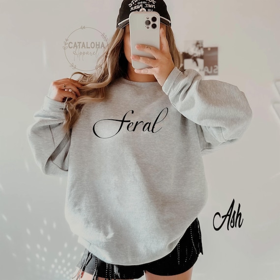 Feral Sweatshirt, Funny bookish sweater, Trash Reader Romance, Gift For Book Lover, Funny Bookish sweatshirt, Smutty Book reading, Feral era