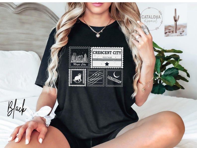 Crescent City Postal Service, House of Earth and Blood, Crescent city otter, Sarah J Maas, Crescent City shirt, Lunathion otter postal image 4