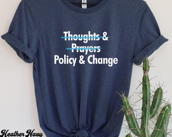 Camiseta de Política y Cambio, Camiseta de Reforma de Armas, Camiseta de Activista, Camiseta de Alto a la Violencia con Armas, Camiseta de Fin a la Violencia con Armas, Camiseta de Reforma de Armas