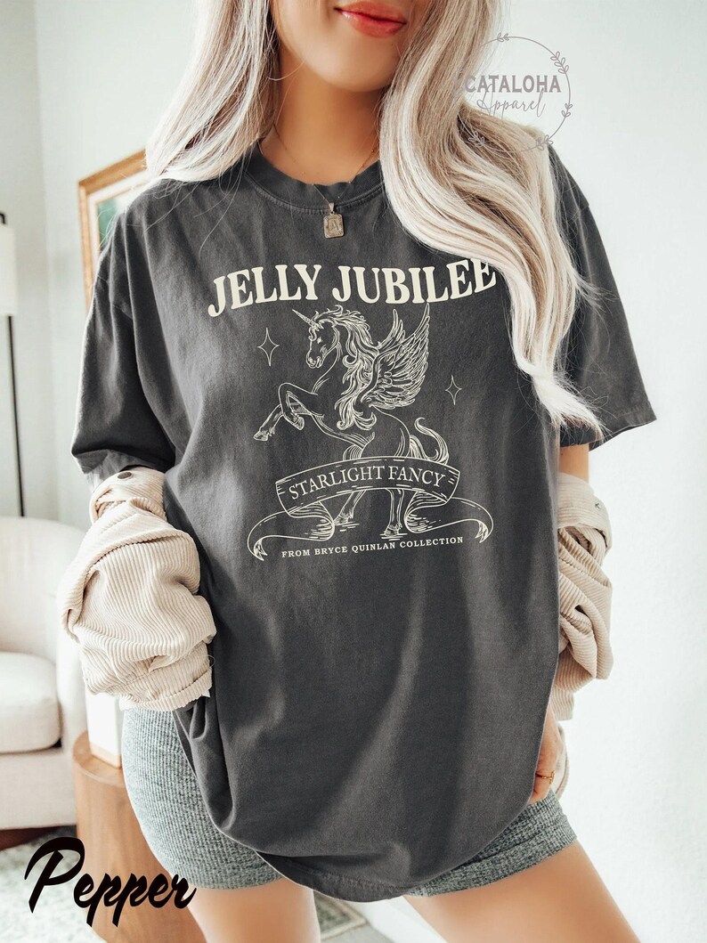 Jelly Jubilee shirt, Jelly Jubilee Crescent City, Shirt, Bryce Quinlan, HOEAB Sarah J Maas Merch, Bryce Quinlan Lunathion, Reading t-shirt image 2