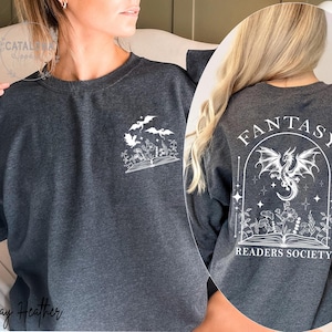 Sudadera de la Sociedad de Lectores de Fantasía, Sudadera Dragon Bookish, Sudadera Bookish, Sudadera Book Club, Merchandising de Libros de Fantasía, Regalo para Amantes de los Libros de Fantasía imagen 10